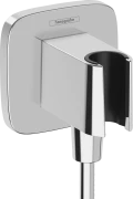 Przyłącze kątowe HANSGROHE FIXFIT Q z uchwytem prysznicowym, chrom 26887000