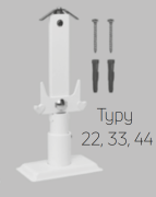 Stojak PURMO do grzejników płytowych PLINT H200 typ 22/33/44 biały  AGU5BS5115684900