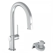 Bateria kuchenna HANSGROHE AQITTURA M91 FilterSystem 210 z wyciąganą wylewką, chrom 76826000