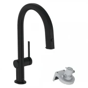 Bateria kuchenna HANSGROHE AQITTURA M91 FilterSystem 210 z wyciąganą wylewką, czarny mat 76803670