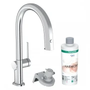 Zestaw startowy HANSGROHE AQITTURA M91 FilterSystem 210 z wyciąganą wylewką, chrom 76800000