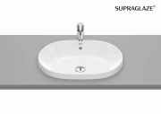 Umywalka wpuszczana ROCA GAP 55x39cm bez otworu  Supraglaze®  A3270Y5S00