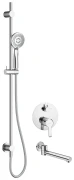 Komplet prysznicowy DEANTE ARNIKA podtynkowy, z wylewką, chrom NAC 09QA