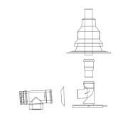 Zestaw kominowy ALMEVA STARR/LIK d60/100x60/80 bazowy SBPL01