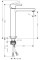 Bateria umywalkowa HANSGROHE METRIS S HighRiser, bez korka, chrom 31023000