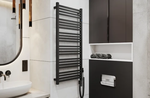 Grzejnik-łazienkowy-elektr.-STICK-ELECTRO-H1110-L400-400W-(kabel-z-wtyczką)-Black-Mat-INSTAL-PROJEKT