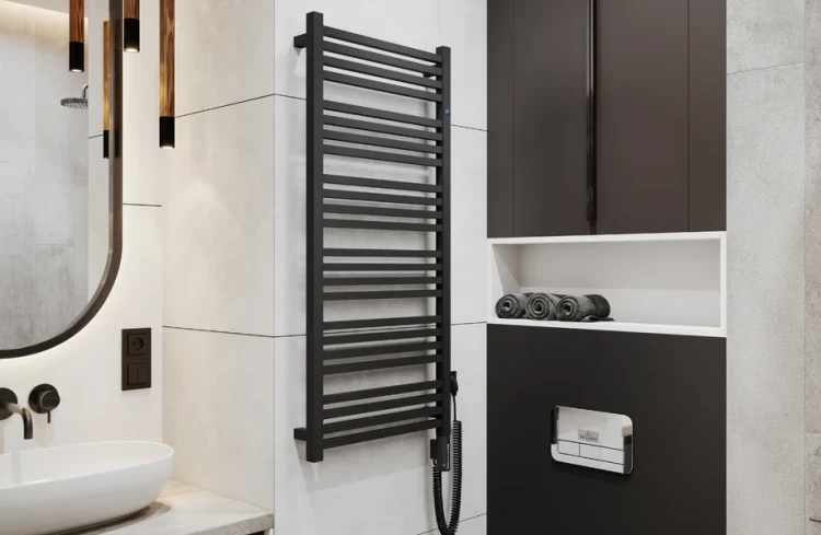 Grzejnik-łazienkowy-elektr.-STICK-ELECTRO-H1110-L400-400W-(kabel-z-wtyczką)-Black-Mat-INSTAL-PROJEKT