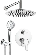 Komplet prysznicowy DEANTE ARNIKA podtynkowy, deszczownica 30cm, chrom NAC 09QP