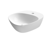 Umywalka nablatowa MEISSEN KERAMIK KONTRA 48x40cm biała K682-006