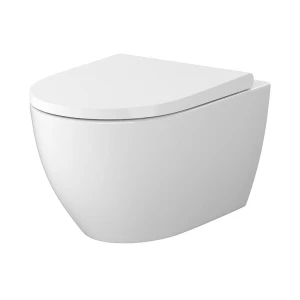 Miska wisząca CERSANIT ZEN PRO OVAL VORTEX z deską wolnoopadającą biała S701-719