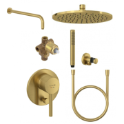Zestaw prysznicowy KLUDI BOZZ podtynkowy złoty szczotkowany 38658N076