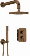 Komplet prysznicowy DEANTE SILIA  podtynkowy brąz szczotkowany BXYYCQSM