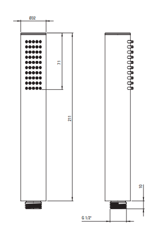 Słuchawka prysznicowa DEANTE SILIA chrom NQS 051S.png