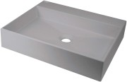 Umywalka nablatowa DEANTE CORREO 50x40cm szary metalik CQR SU5S