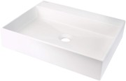 Umywalka nablatowa DEANTE CORREO 50x40cm alabaster CQR AU5S