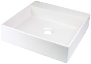 Umywalka nablatowa DEANTE CORREO 40x40cm alabaster CQR AU4S