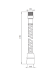 Wąż prysznicowy DEANTE 195cm do baterii 3 otworowych chrom XDW00VCNM.png