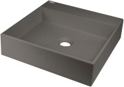 Umywalka nablatowa DEANTE CORREO 40x40cm antracyt metalik CQR TU4S