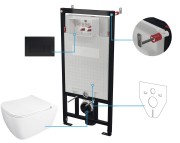 Zestaw WC DEANTE HIACYNT 6w1 czarny CDYN6ZPW