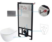 Zestaw WC DEANTE SILIA 6w1 titanium CDLT6ZPW