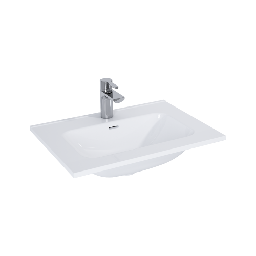 Umywalka ELITA SKAPPA 61x46cm z Otworem, z Przelewem, Biały 145830