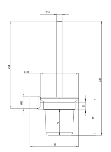 Szczotka WC DEANTE ARNIKA złoty szczotkowany ADA R711.png