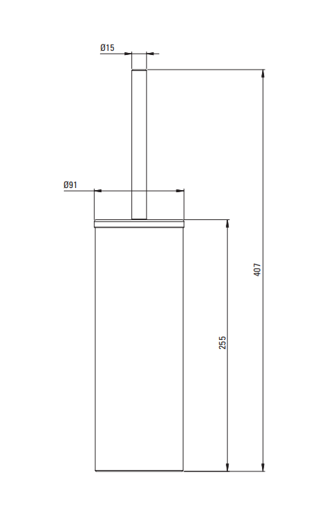 Szczotka WC DEANTE ROUND złoto szczotkowane ADR R712.png
