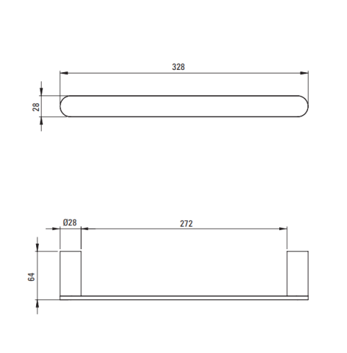 Wieszak na ręcznik DEANTE ROUND nero ADR N611.png