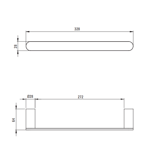 Wieszak na ręcznik DEANTE ROUND nero ADR N611.png