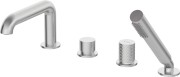 Bateria wannowa  DEANTE SILIA HEXA stal szczotkowana BHS F14M