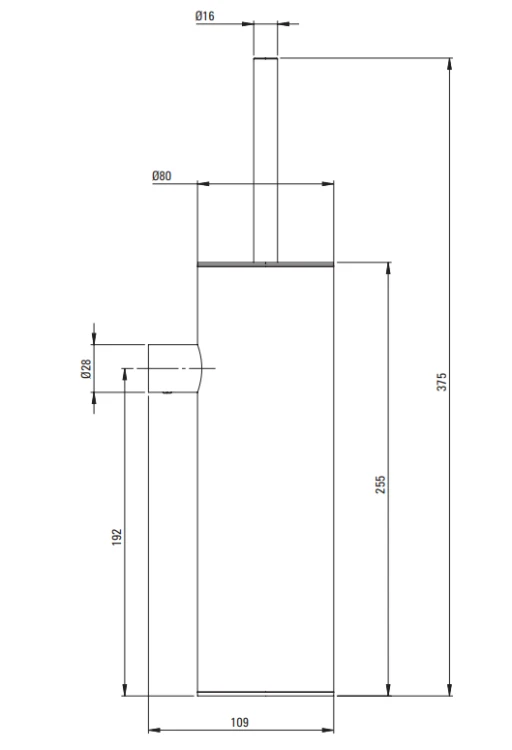 Szczotka WC DEANTE ROUND Wisząca złoto szczotkowane ADR R721.png