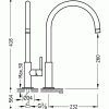 Bateria umywalkowa STUDY-TRES bez korka, chrom 26290401
