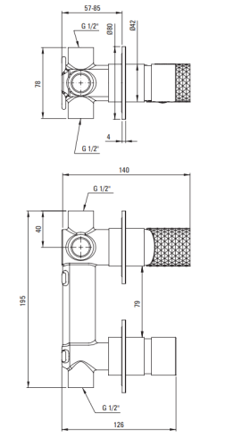 Bateria prysznicowa DEANTE SILIA HEXA podtynkowa stal szczotkowana BHS F44P.png
