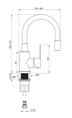 Bateria-DEANTE-Lupo-BLU-W240-Bialy-Stal-front-rysunek-techniczny.jpg