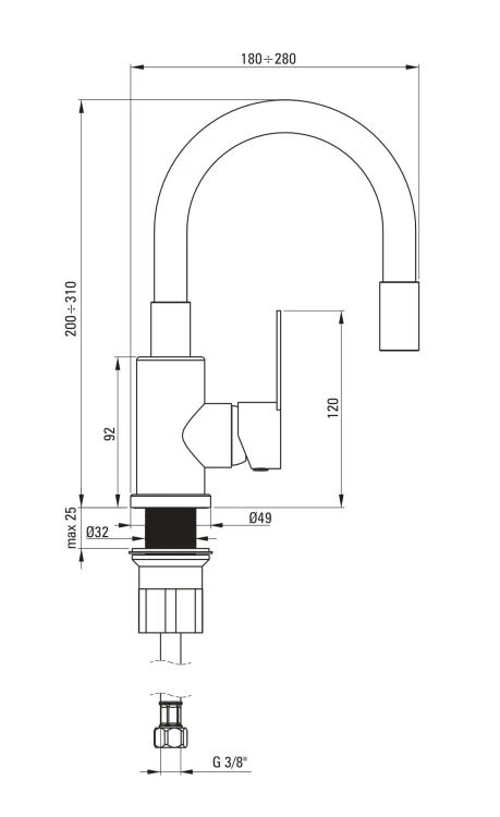 Bateria-DEANTE-Lupo-BLU-W240-Bialy-Stal-front-rysunek-techniczny.jpg