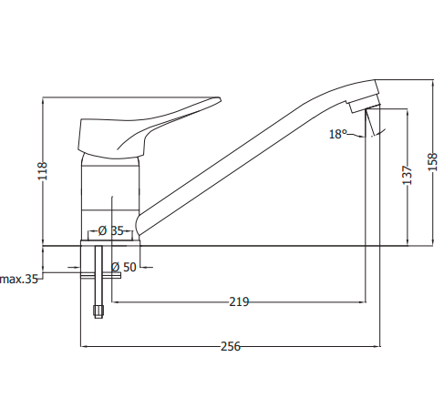 Bateria kuchenna DEANTE VERO chrom BOW 060M.png