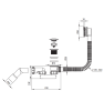 Syfon wannowy DEANTE PRIZMA click clack stal szczotkowana NHC F57B.png