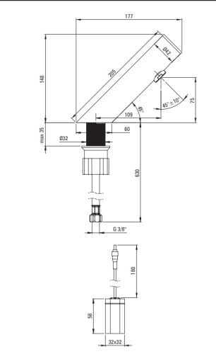Bateria umywalkowa DEANTE SENSE elektroniczna stal polerowana BQR P28R.png