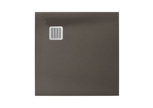 TERRAN BRODZIK KWADRATOWY 800 x 800 MM SYFON W KPL. CAFE