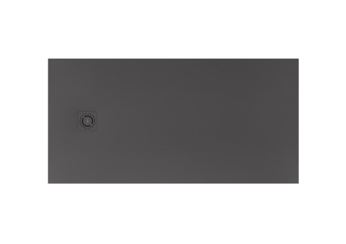 MAGMA brodzik prostokątny Stonex® 1200 x 800 mm, niski syfon w komplecie, osłona w kolorze brodzika, kolor onyks