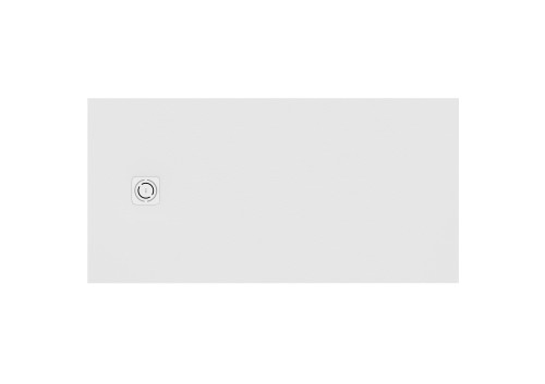 MAGMA brodzik prostokątny Stonex® 1400 x 800 mm, niski syfon w komplecie, osłona w kolorze brodzika, kolor biały