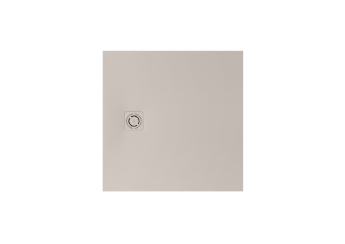 MAGMA brodzik prostokątny Stonex® 900 x 900 mm, niski syfon w komplecie, osłona w kolorze brodzika, kolor beżowy