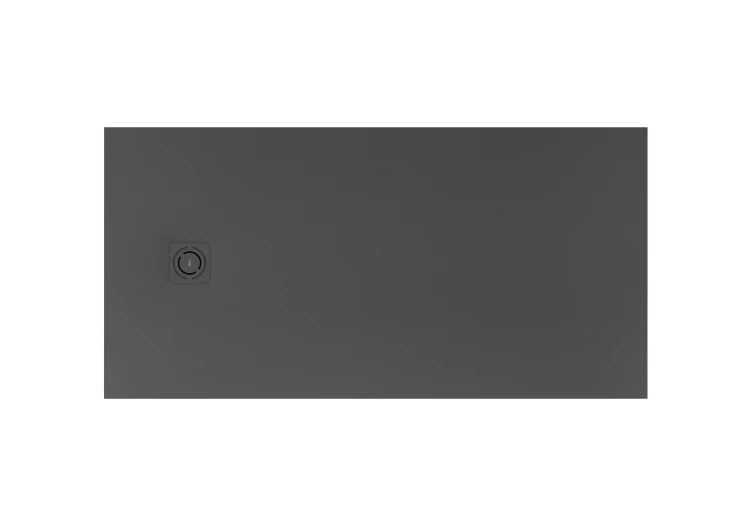 MAGMA brodzik prostokątny Stonex® 1300 x 800 mm, niski syfon w komplecie, osłona w kolorze brodzika, kolor onyks