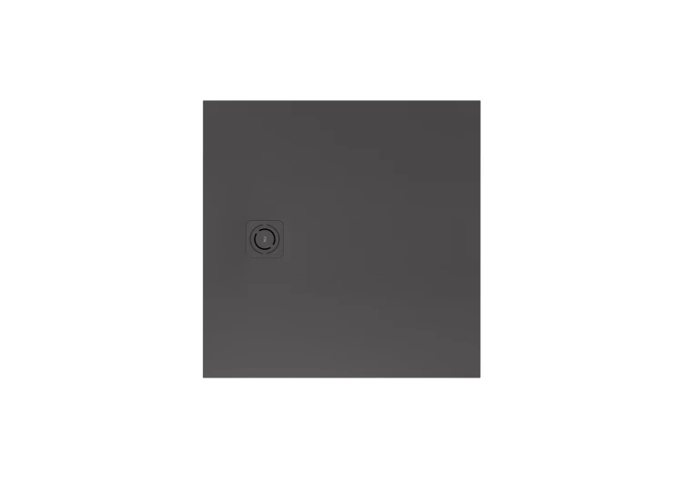 MAGMA brodzik prostokątny Stonex® 900 x 900 mm, niski syfon w komplecie, osłona w kolorze brodzika, kolor onyks