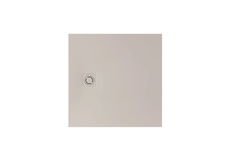 MAGMA brodzik prostokątny Stonex® 900 x 900 mm, niski syfon w komplecie, osłona w kolorze brodzika, kolor beżowy