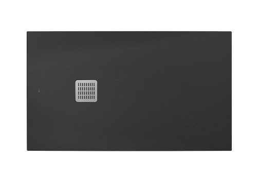 TERRAN BRODZIK PROSTOKĄTNY 1200 x 700 MM SYFON W KPL. ONYKS