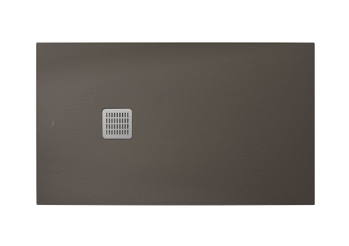 TERRAN BRODZIK PROSTOKĄTNY 1800 x 800 MM SYFON W KPL. CAFE