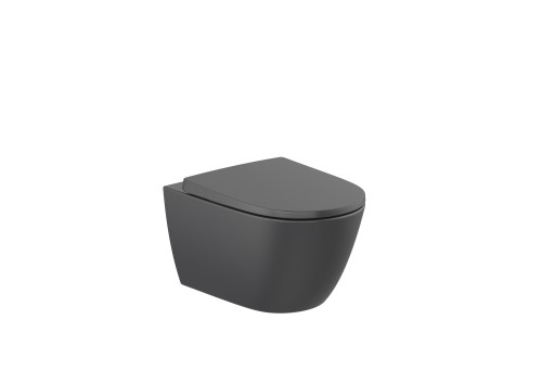 ONA Miska WC podwieszana Rimless Vortex 53 cm CZARNY MAT