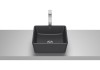 OPTICA Umywalka nablatowa SQUARE CQ 35x35 cm CZARNY MAT