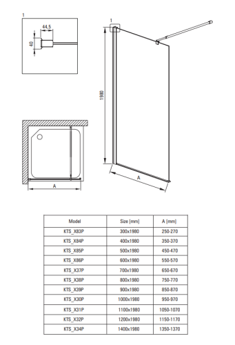 Ścianka prysznicowa DEANTE PRIZMA 90cm walk-in złoty szczotkowany KTJ R39P.png